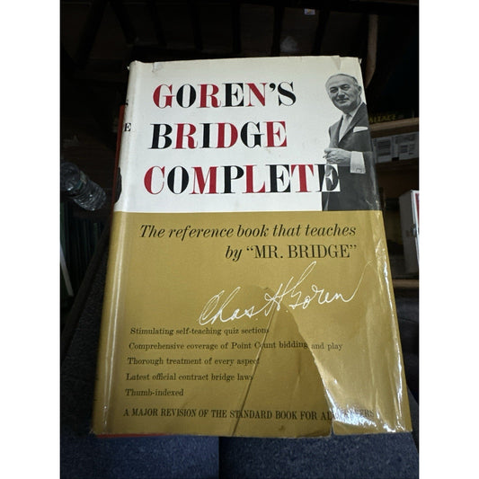 Goren's Bridge Complete:Charles H. Goren, 1963, HCDJ Vtg VGC,Rare Find