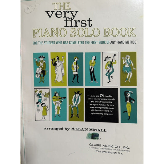The Very First Piano Solo Book arranged by Allan Small