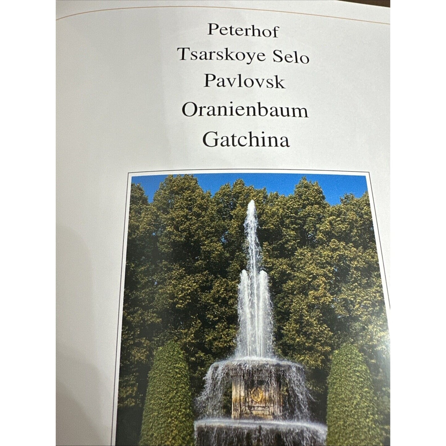 Peterhof-Pavlovsk-Tsarskoye Selo-Gatchina-Oranienbaum Grigory Yar