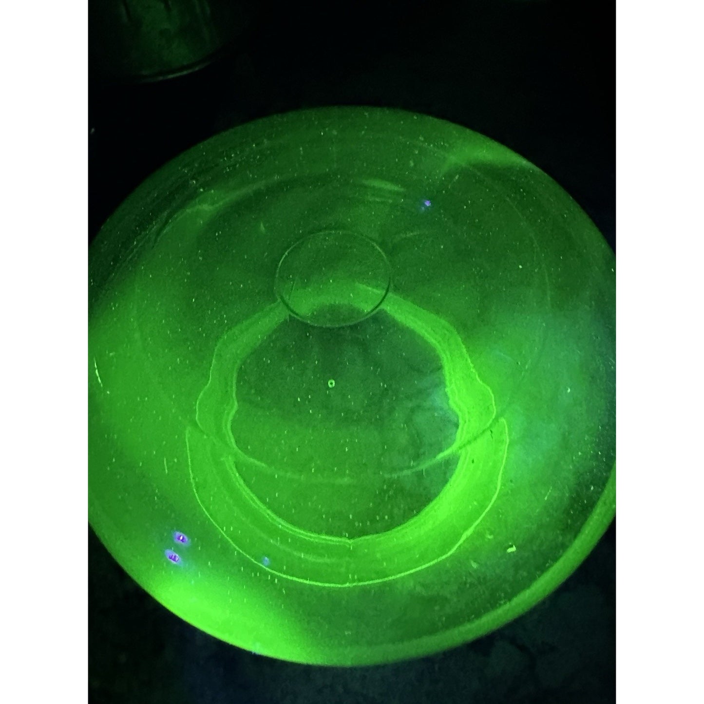 Uranium Glass Fish Bowl
