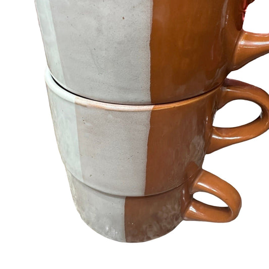 3 Boho Stripes Stoneware Cup Mug
