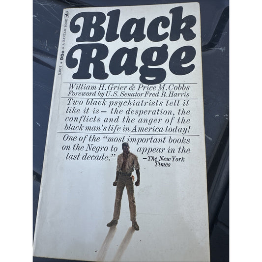 Black Rage William H Grier & Price M Cobbs VTG 70's Paperback Bantam Psychology
