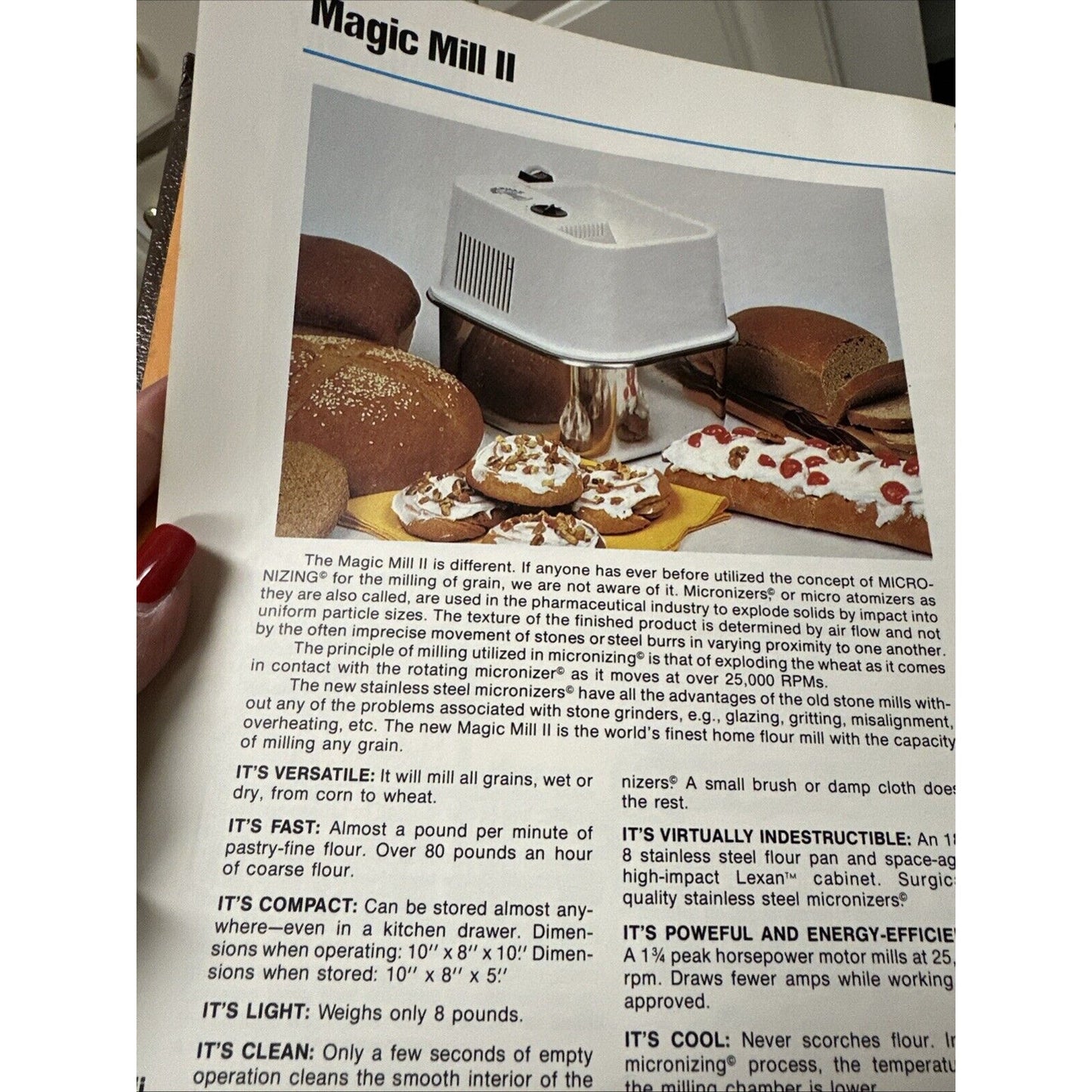 VINTAGE 1977 •The Magic of Wheat Cookery Cookbook | Hardcover