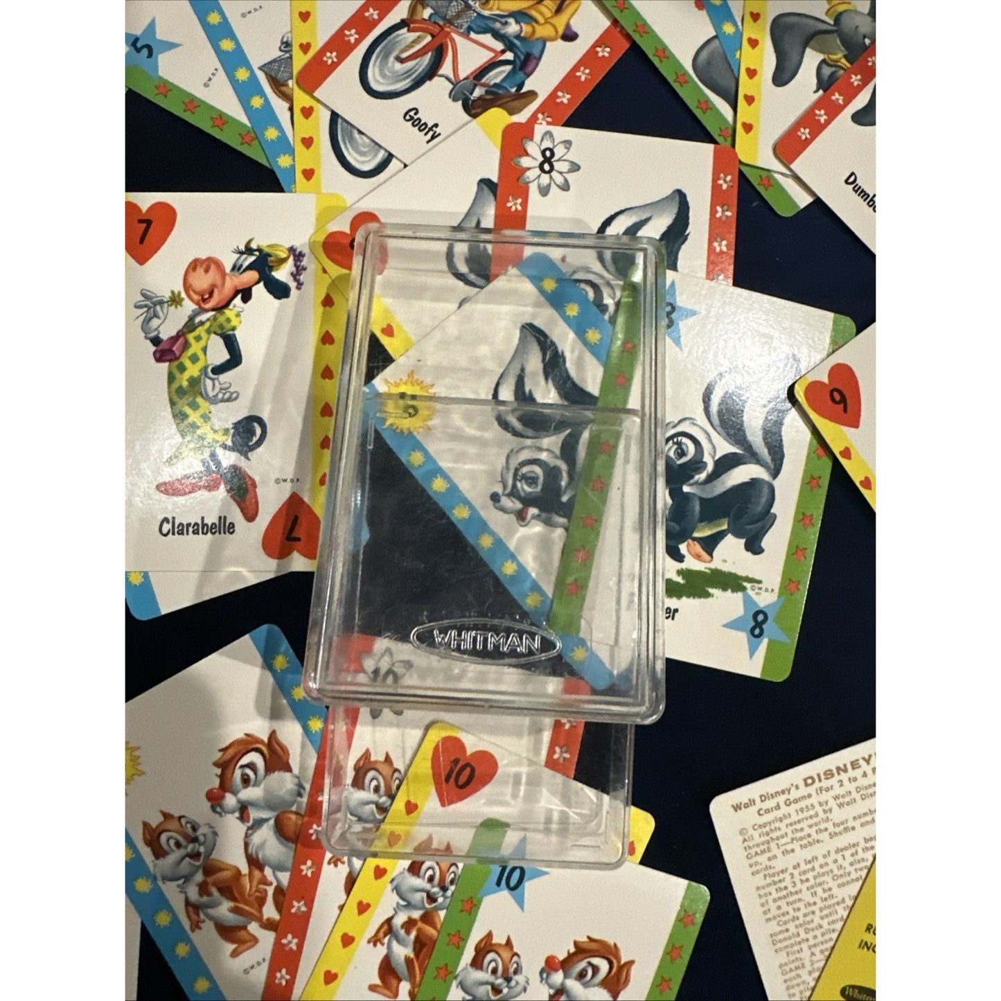Vintage Whitman Disney Old Maid Playing Cards Card Game COMPLETE 4492 1960s
