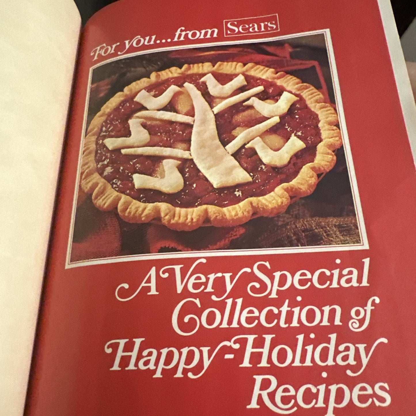 Betty Crocker's Cookbook SEARS Holiday Edition Pie Cover 1972 Vintage Hardcover
