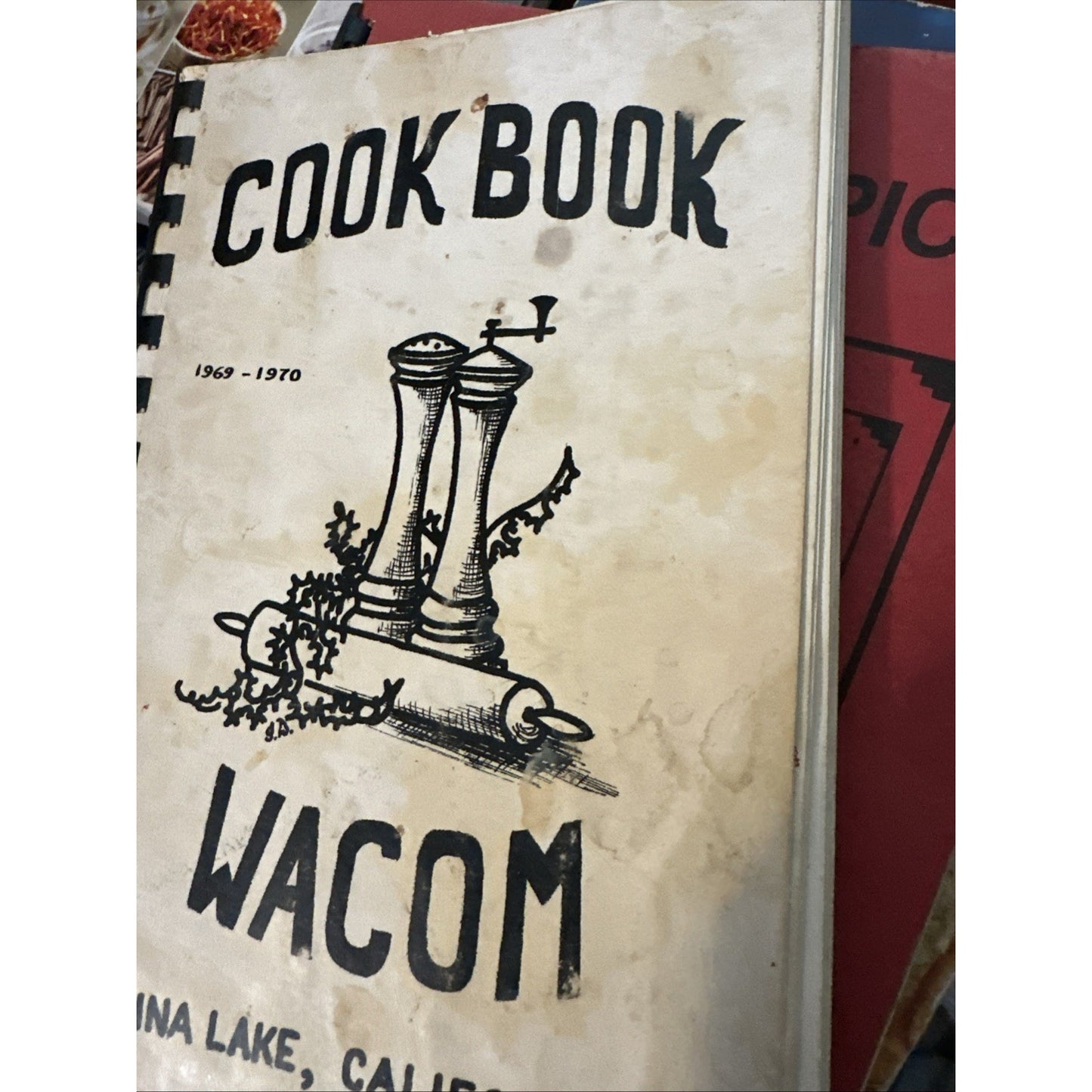 WACOM China Lake Ridgcrest CA 1969 Cookbook * Women's Auxiliary Officers Mess