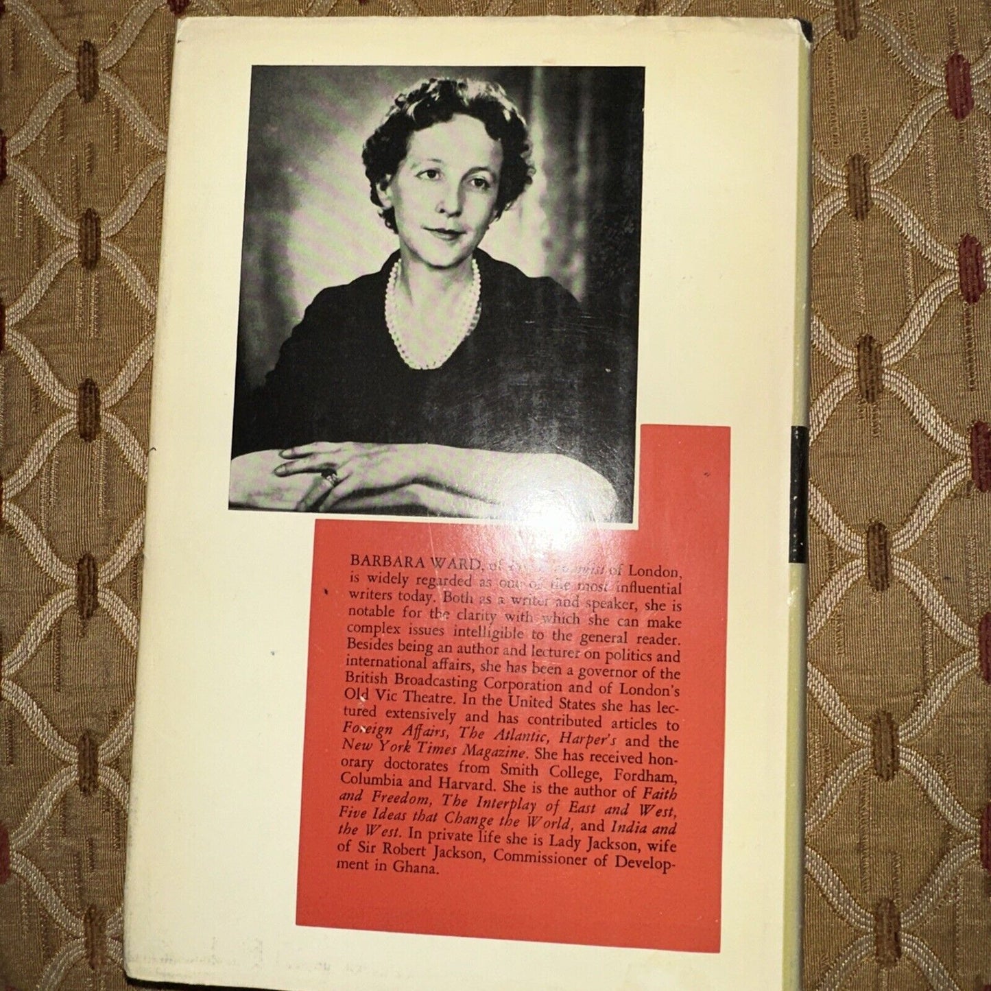5 Ideas that Change the World by Barbara Ward (W W Norton, 1959) -
