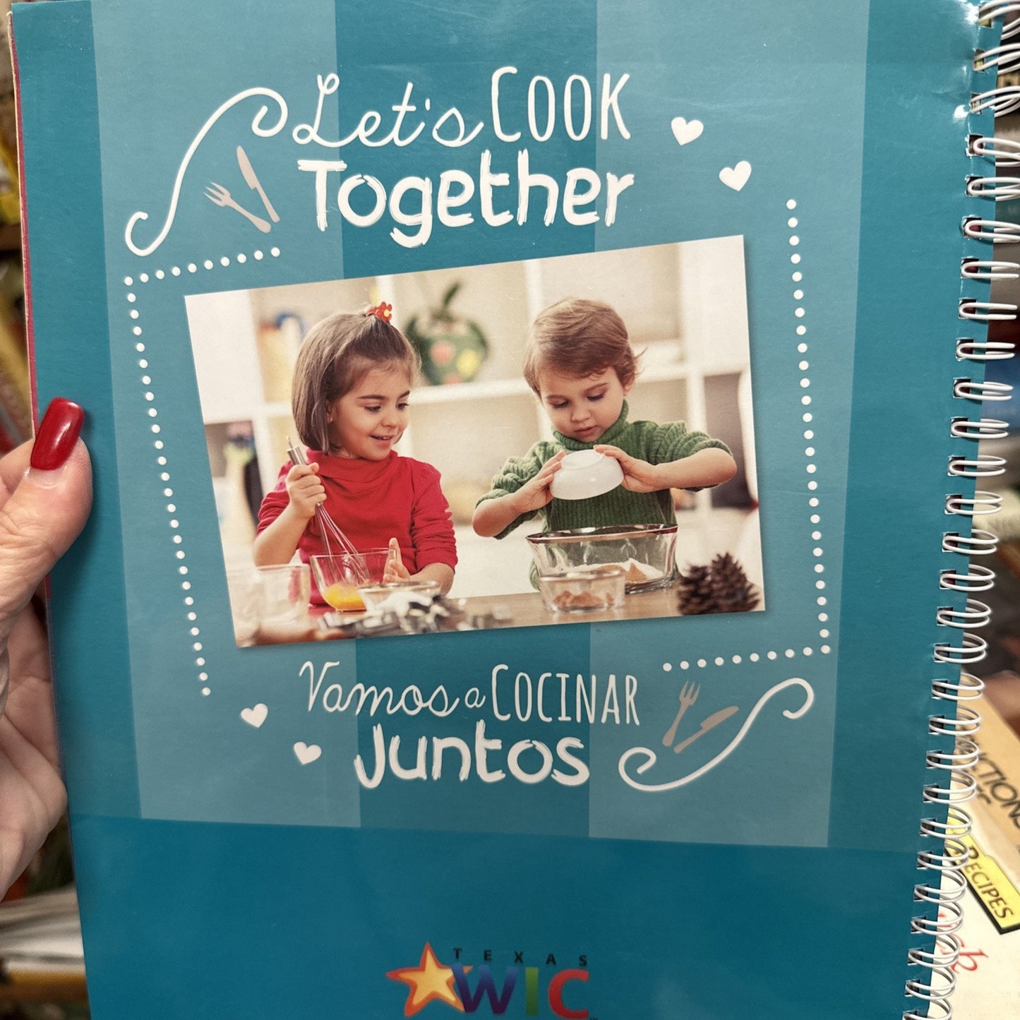 Lets cook Together Vamos a Cocinar Juntos Recipe Family Cookbook English Spanish