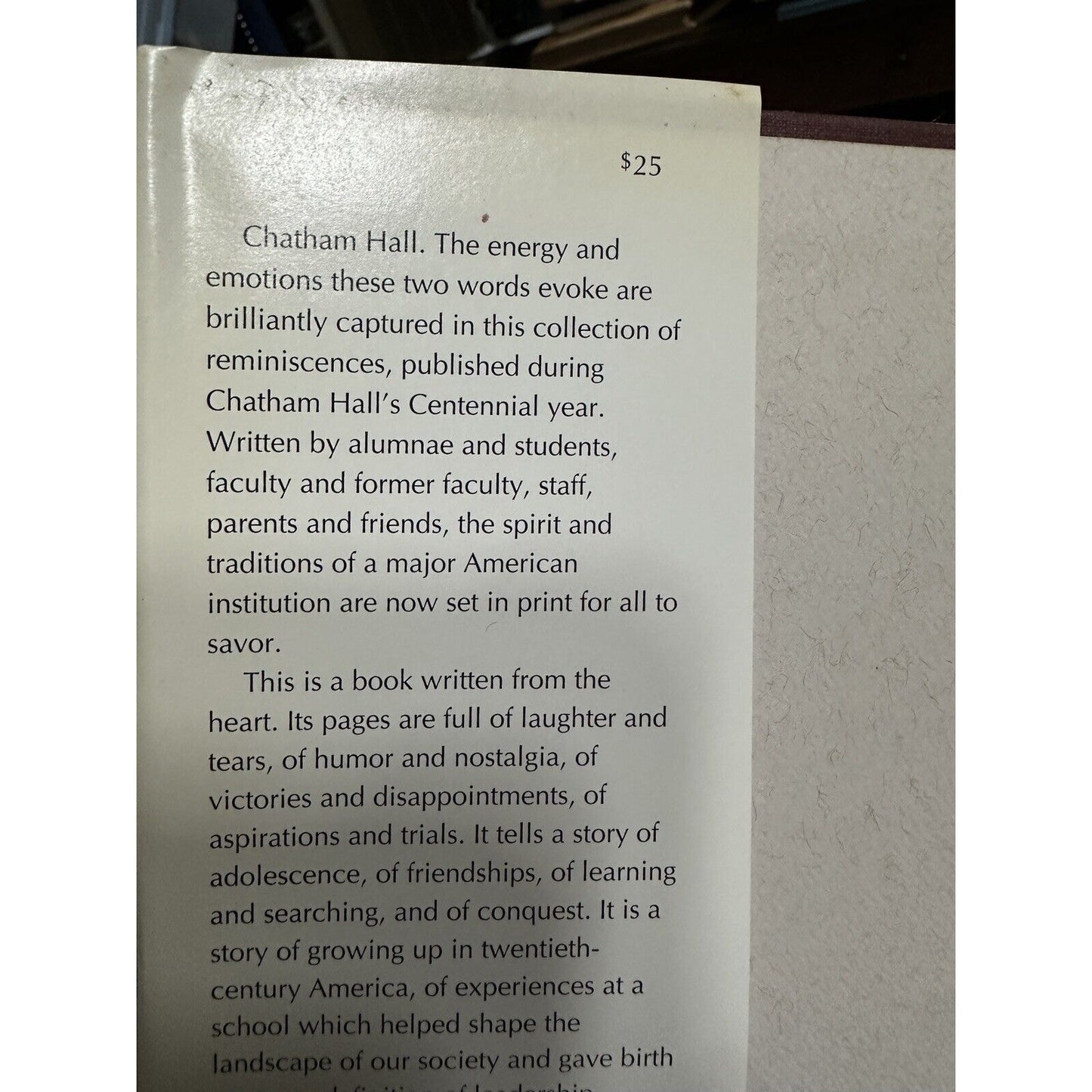 The Chatham Hall Storybook: The First 100 Years [hardcover] Labouchere, Albert E