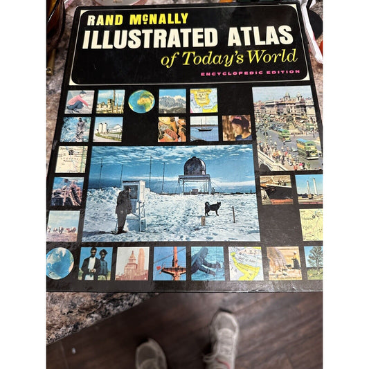 Rand McNally Vintage Illustrated Atlas of Today's World Encyclopedic Ed 1100 pgs