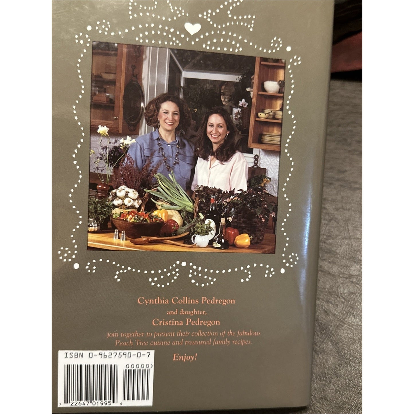 Vintage Peach Tree Family Cookbook Hardcover Cynthia C. Pedregon Signed