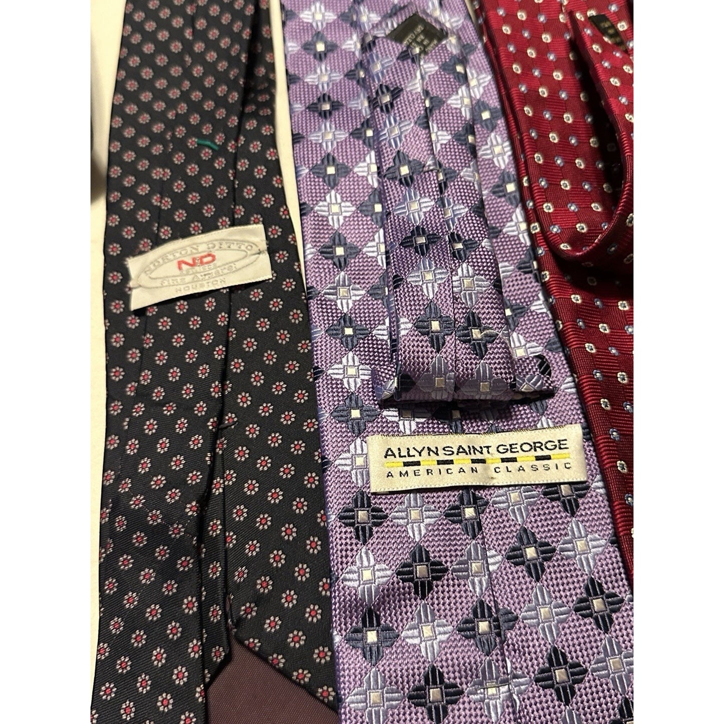Lot of 15 Men’s High End Designer Dress Ties Brooks Brothers, Jos A Banks Dior
