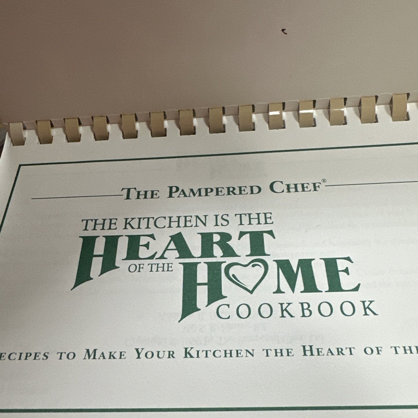 Pampered Chef Cookbooks Lot of Recipes from the Heart of Home Spiral Vtg 1999