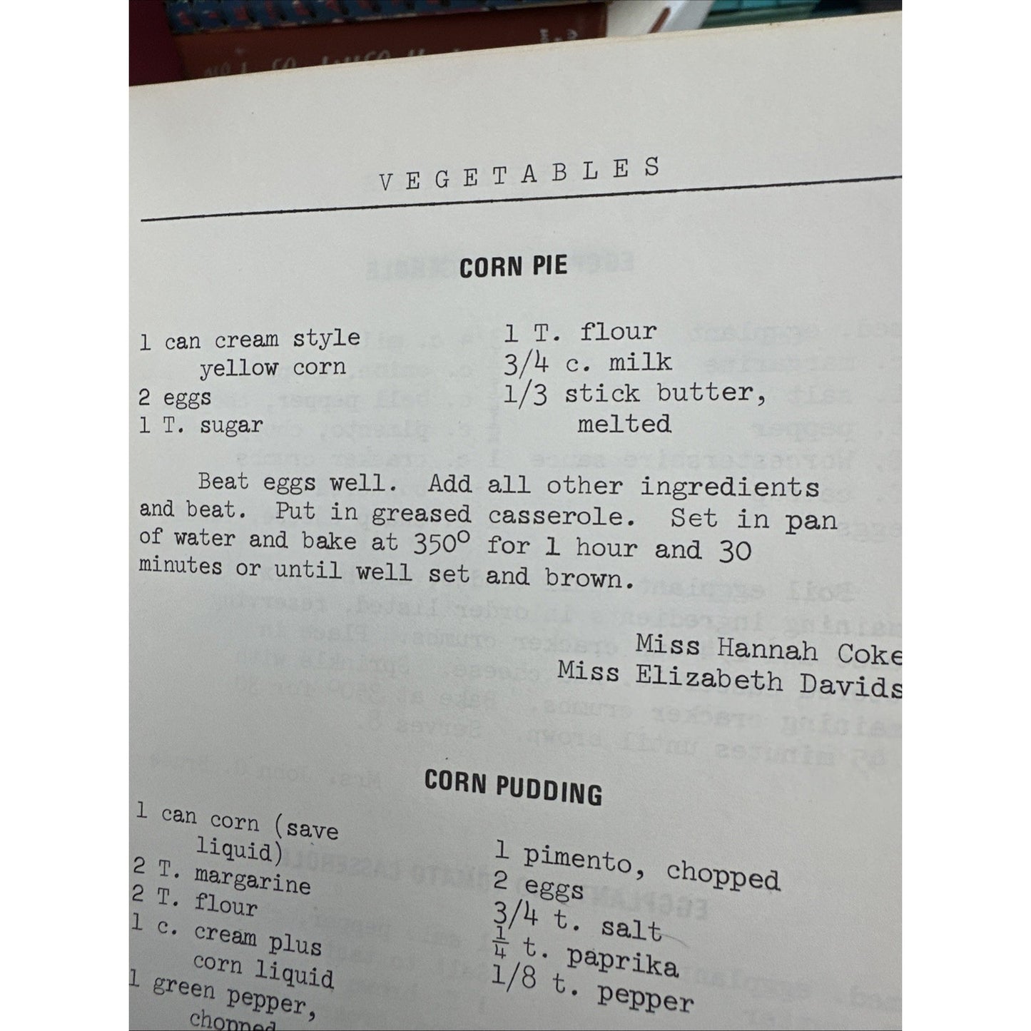 The Calico Cook - River Road Church Baptist Richmond Virginia 1974 Cookbook