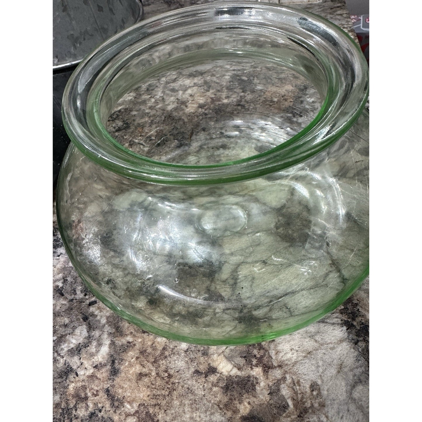 Uranium Glass Fish Bowl