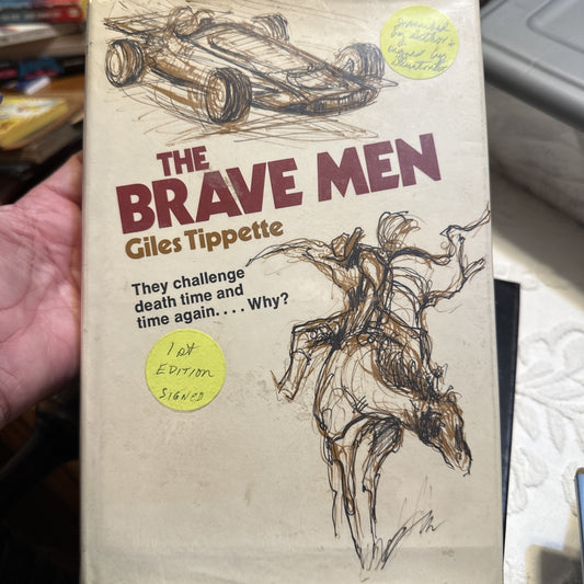 Giles Tippette~THE BRAVE MEN~1972 SIGNED 1ST/DJ Signed