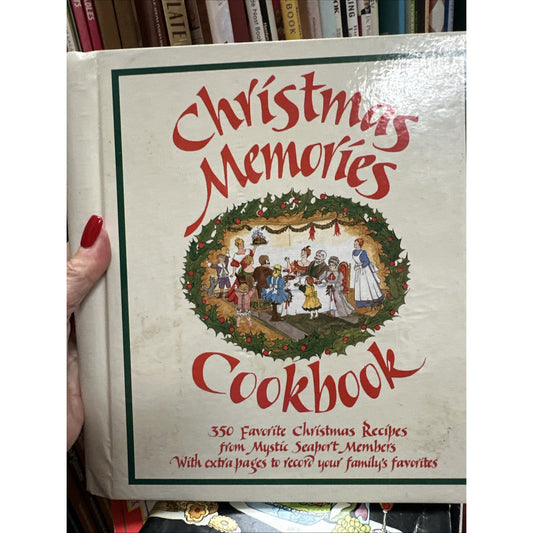 VINTAGE Christmas Memories Cookbook Mystic Connecticut Seaport Members