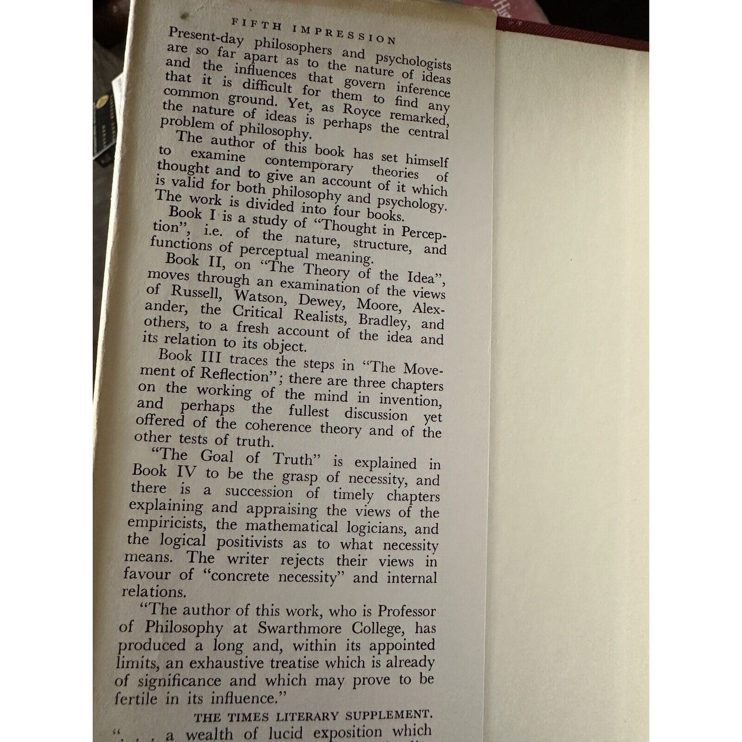 The Nature of Thought [Vol. II] [Muirhead Library of Philosophy]
