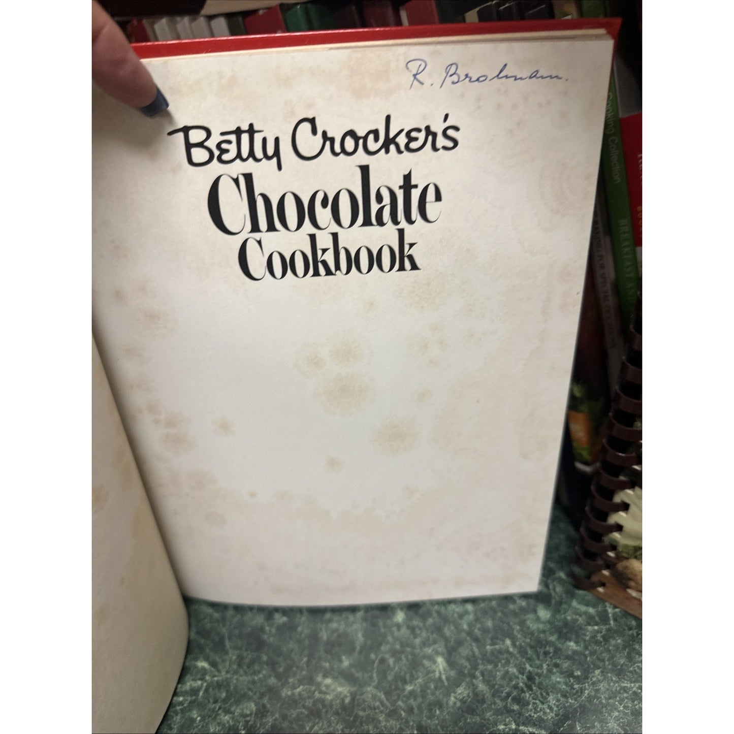 Betty Crocker's Chocolate Cookbook