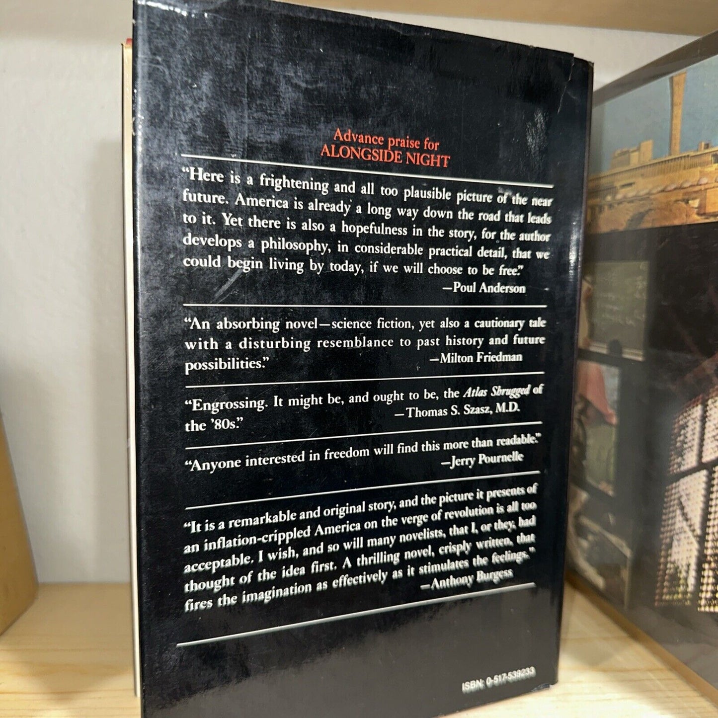 Alongside Night SIGNED J Neil Schulman Rare Inscribed Mystery Science Fiction
