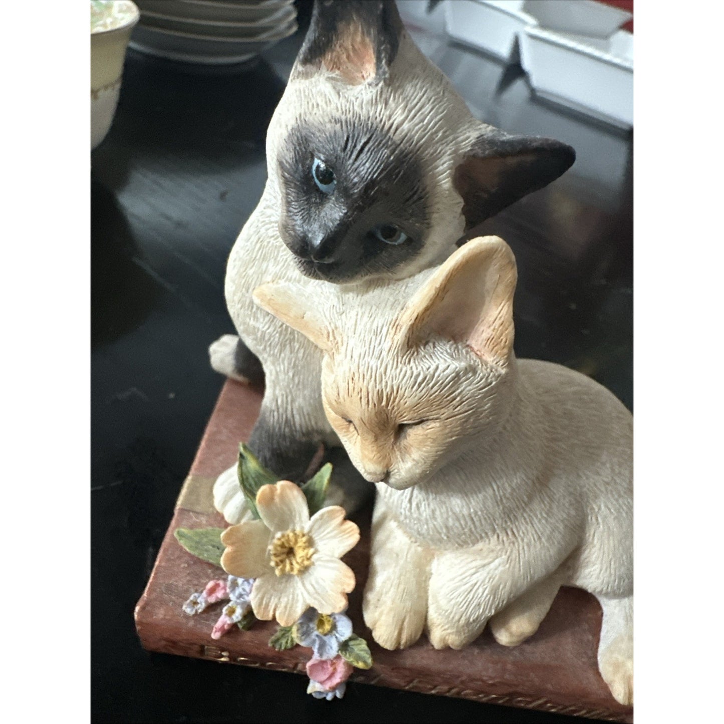 A Country Artist Kitten Tales Book of Friendship Cat Figurine CA04664