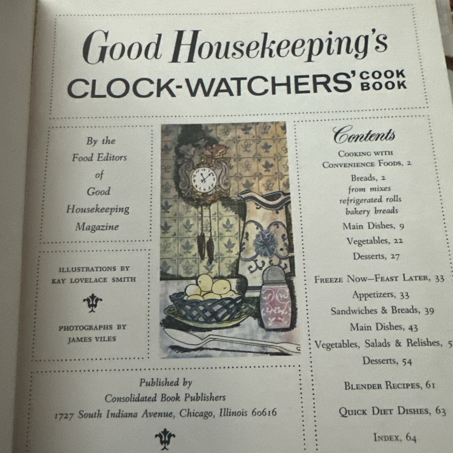 Good Housekeeping's Clock-Watchers Cook Book #11 by Food Editors 1967