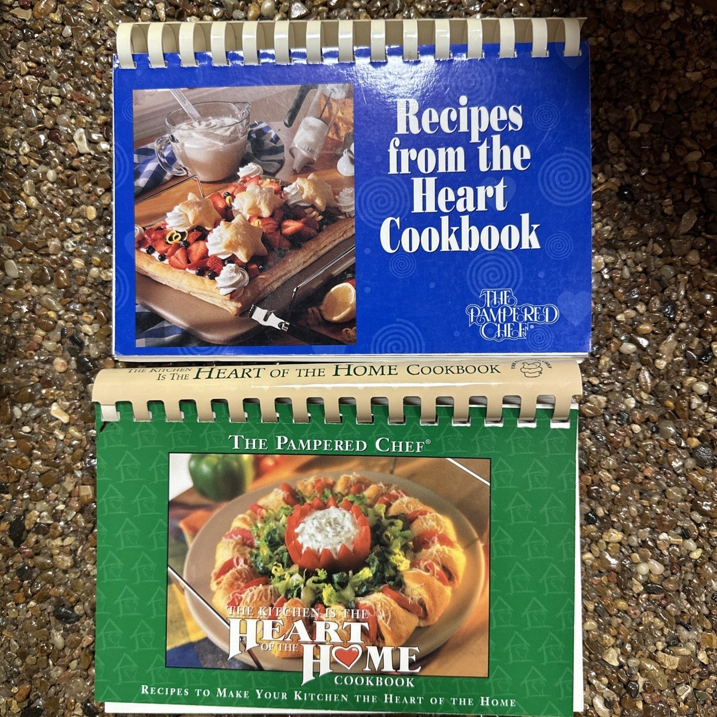 Pampered Chef Cookbooks Lot of Recipes from the Heart of Home Spiral Vtg 1999