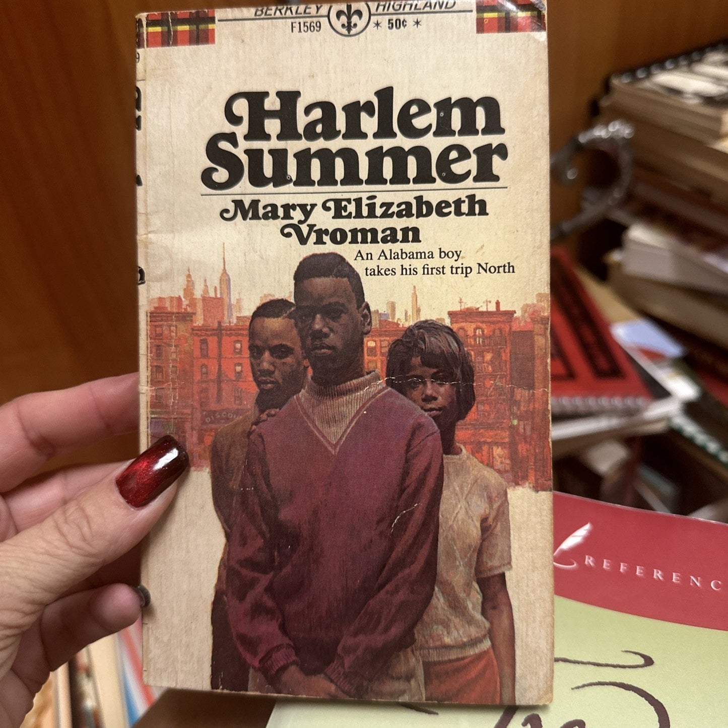HARLEM SUMMER - Mary Elizabeth Vroman - Berkley Highland Edition, 1969