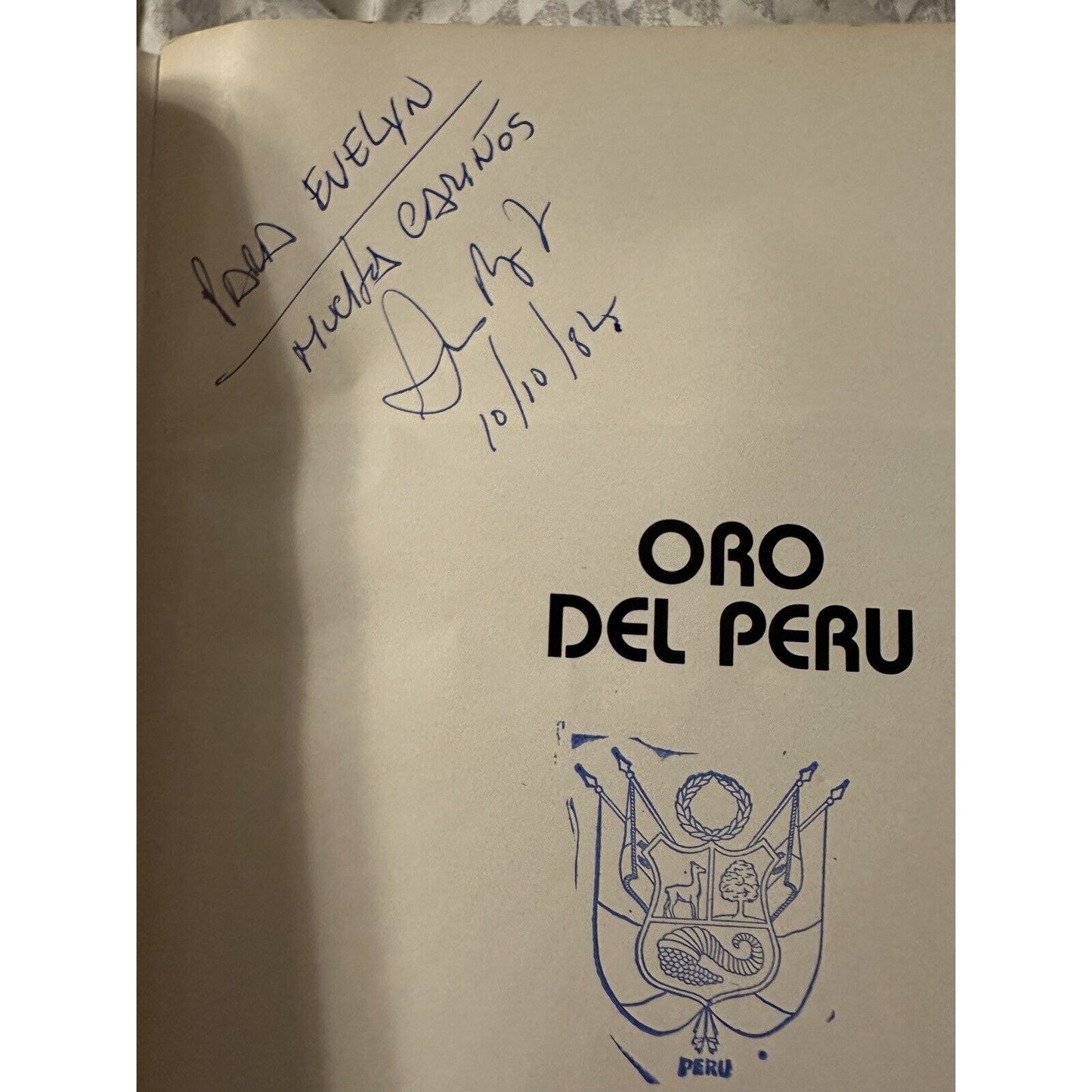 Oro Del Peru 1982 World's Fair museum exhibition program, book