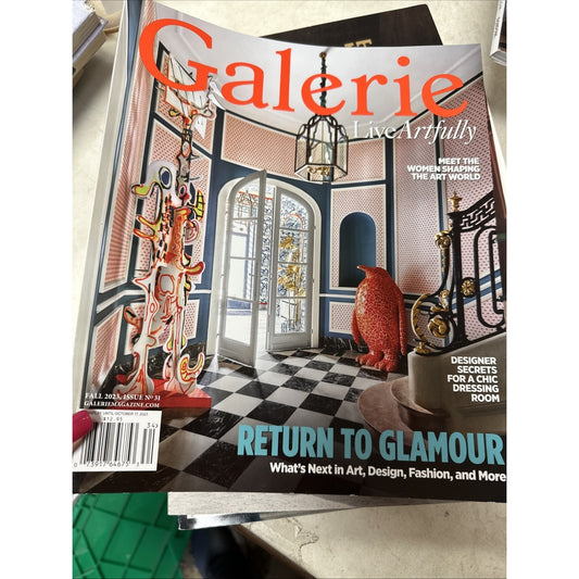 Galerie Magazine Fall 2023 Issue 31 Art Interior Design Fashion Lifestyle