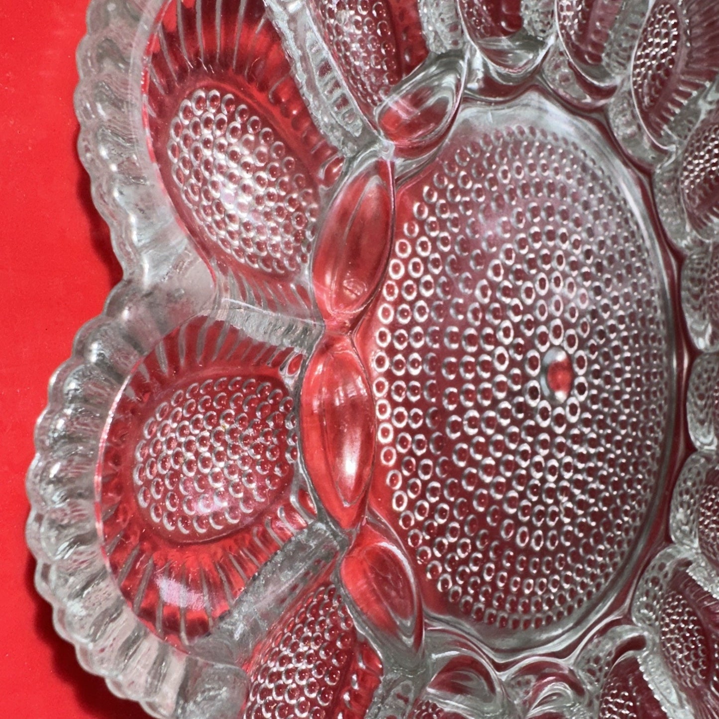 Set Of 2 MCM Vintage Indiana Glass 15 Deviled Egg Plate