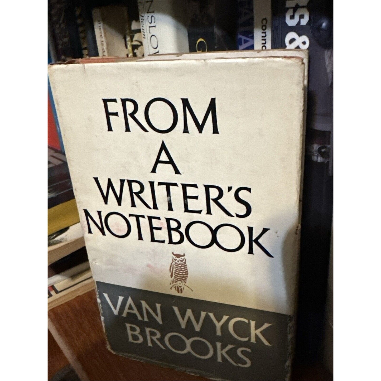 Van Wyck Brooks From A Writer's Notebook 1958 HC 1st ed