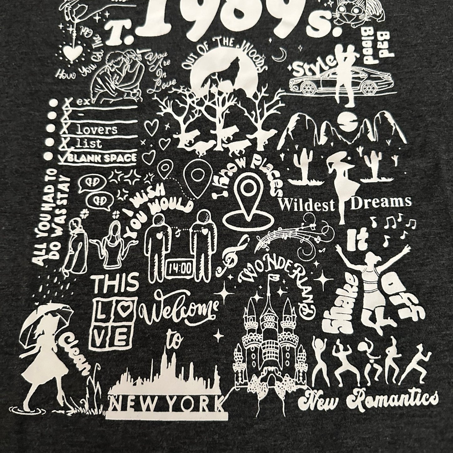 1989 graphic eras t-shirt