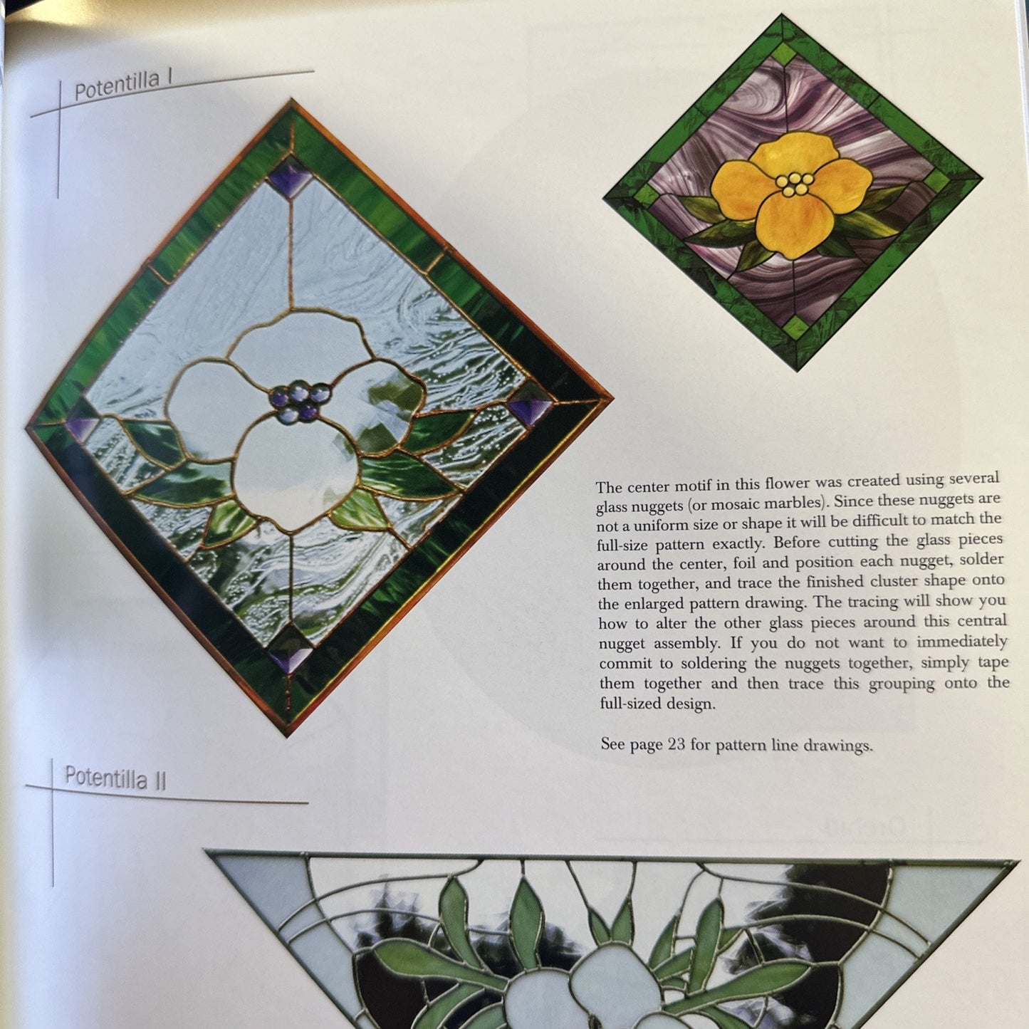 In Full Bloom By Sabine Selvais Patter Book For Stained Glass