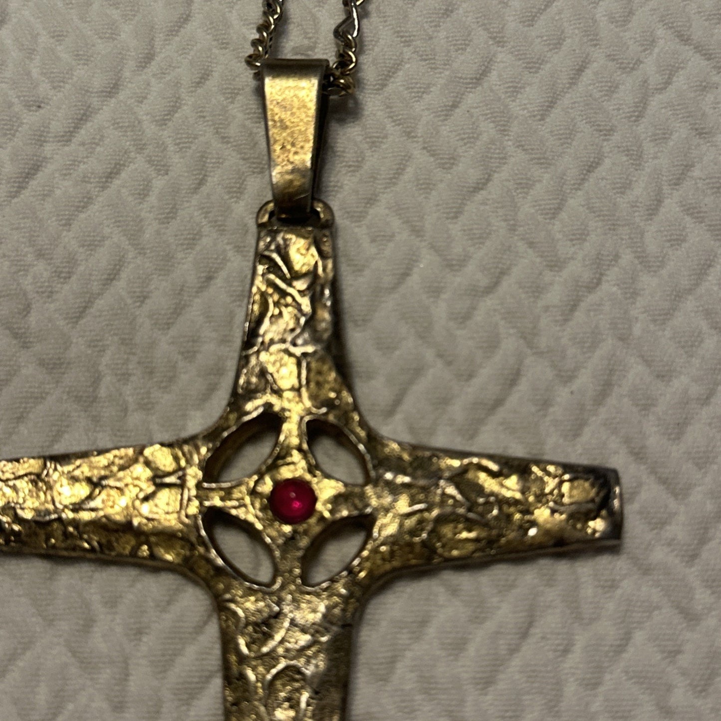 Custom Made Bishop's Pectoral Cross, Sterling Silver, Gold Plated + chalice co.
