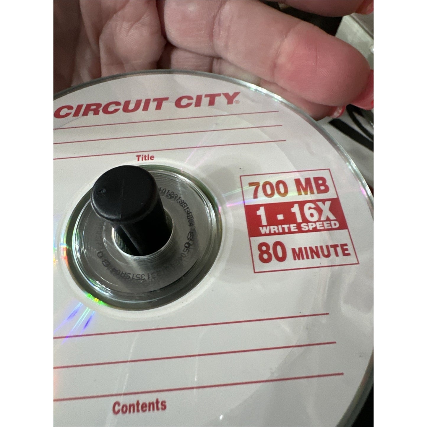 NEW SEALED CIRCUIT CITY 100 PK CD-R's 700 MB 16X 80 MIN. RECORDABLE DISCS NOS
