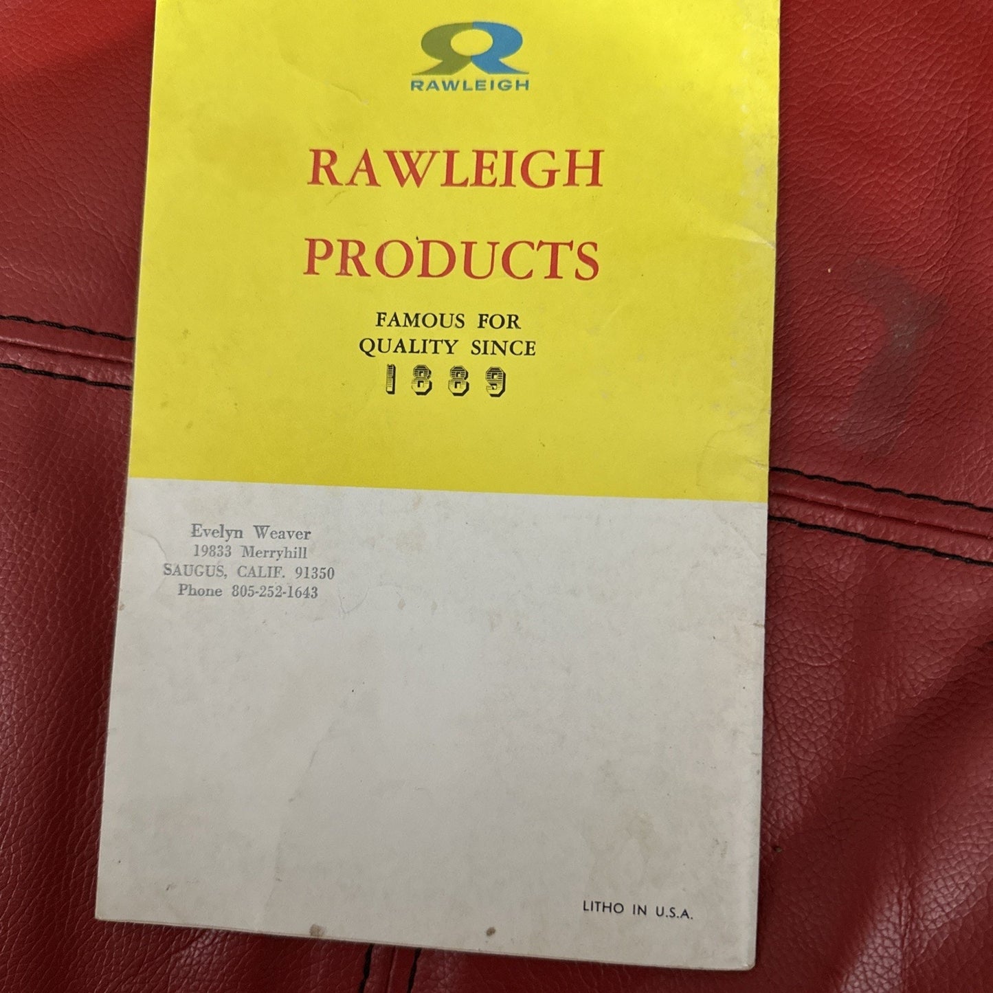 Vintage Rawleigh Recipe Gems Vintage Cookbook 75th Anniversary 1889-1964