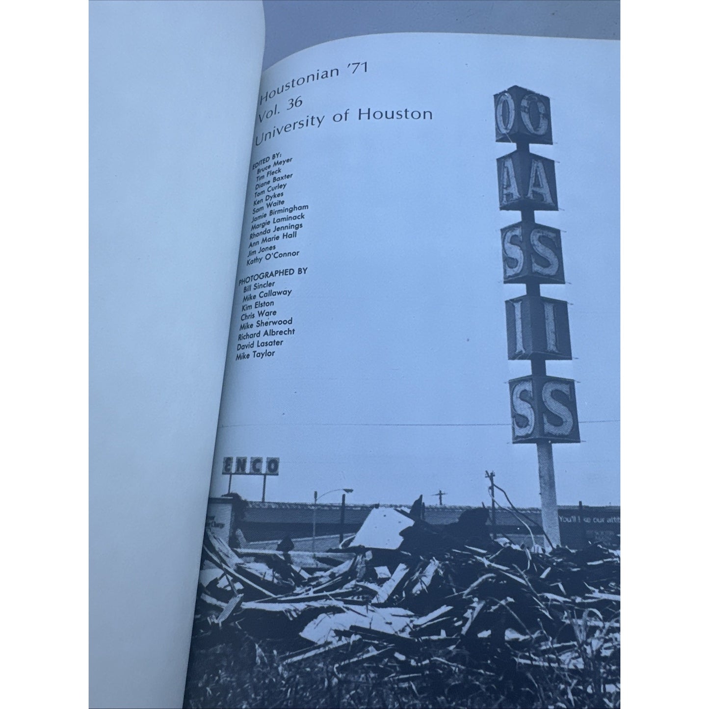 Vintage Houstonian 1971 Vol 36 University of Houston TX School Yearbook Annual