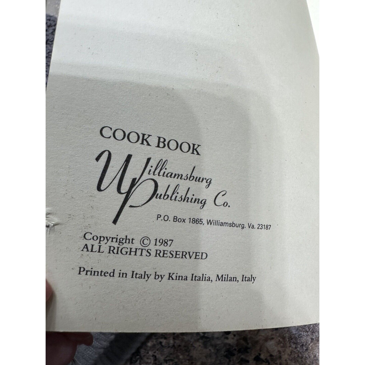 The Virginia Presidential Homes Cookbook, by Payne B. Tyler, Pbk, 1987, VG