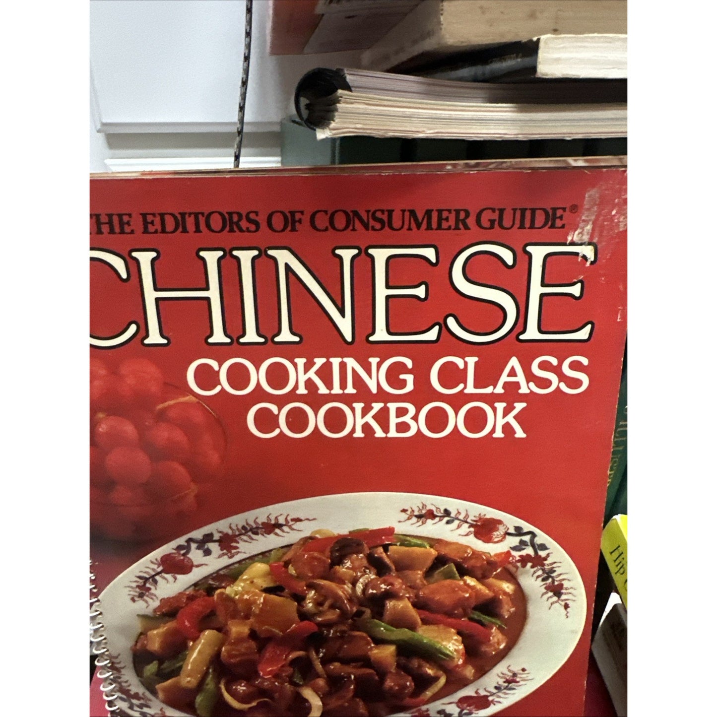 Vintage 1980 Chinese Cooking Class Cookbook Recipes Cook Book Paperback