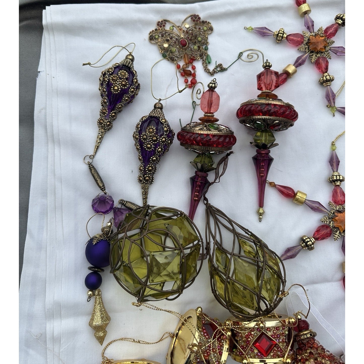 Vintage Christmas Tree Ornaments Lot Over 50