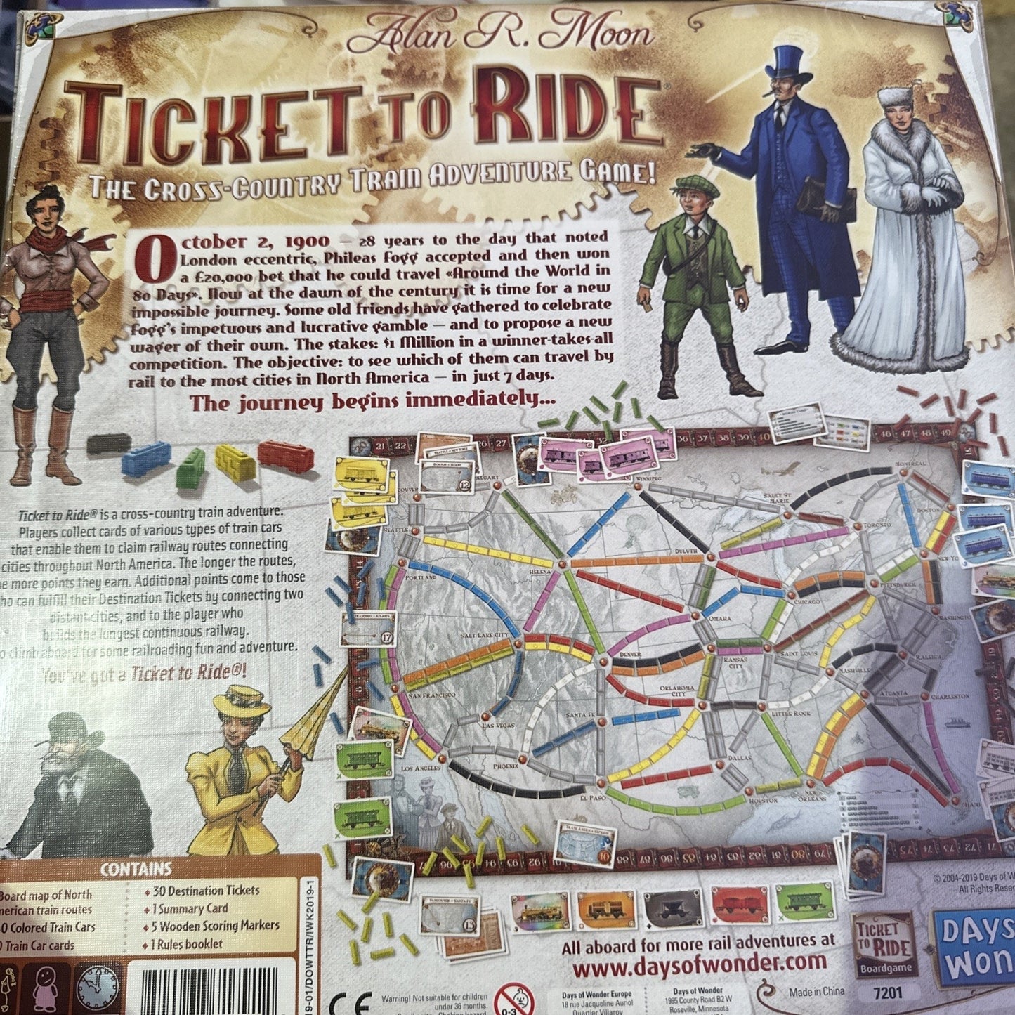 Ticket To Ride Days Of Wonder Alan R Moon Complete Board Game BNIB Sealed