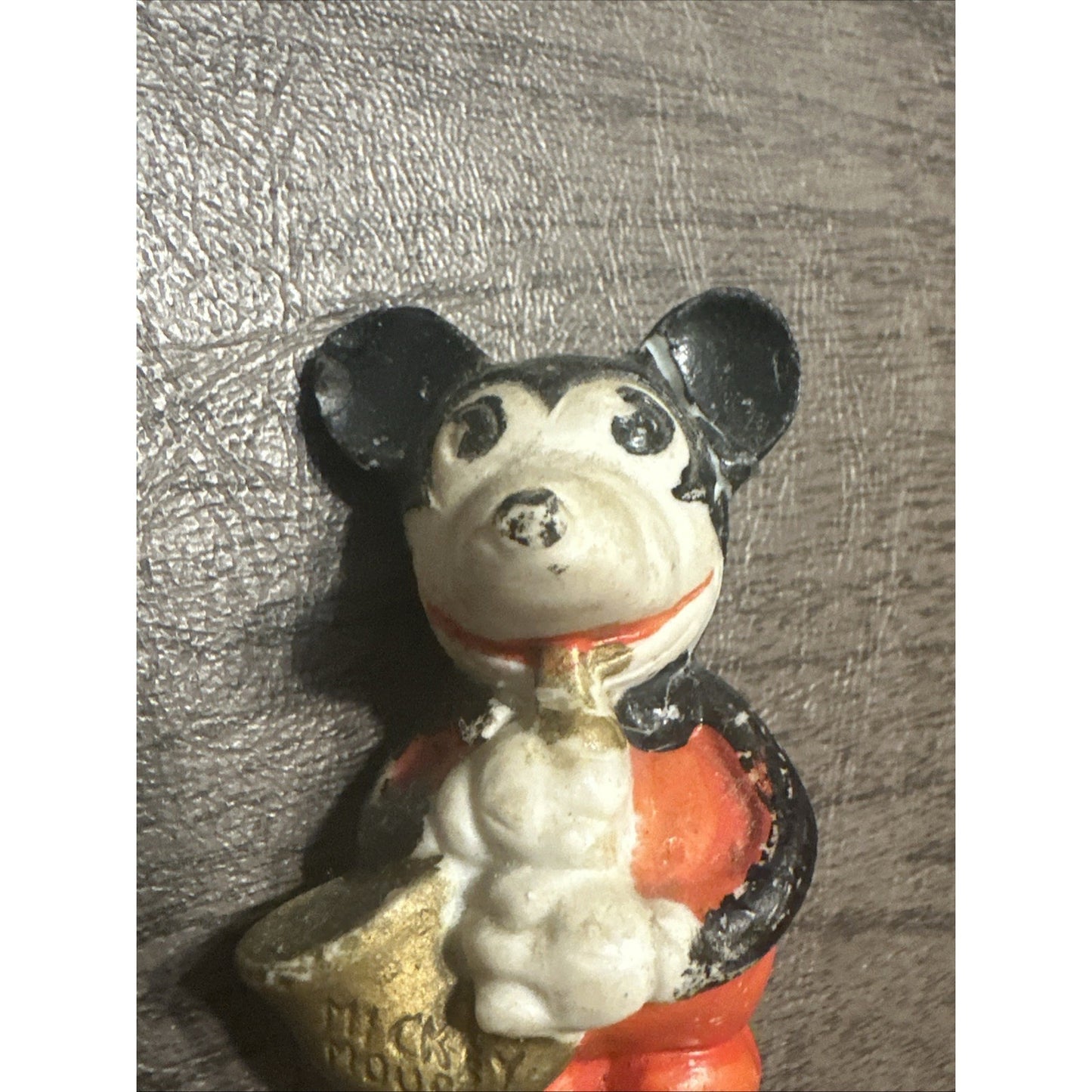 1930s Mickey Mouse Made in Japan Porcelain Bisque Figurine with Saxophone