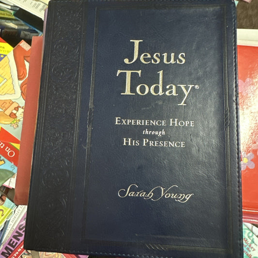 Jesus Today, Large Text Blue Leathersoft, with Full Scriptures: Experience Hope