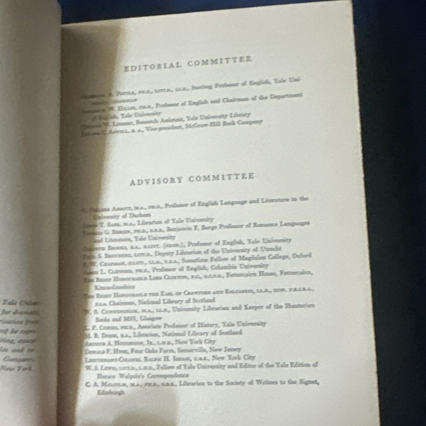 Boswells LONDON JOURNAL 1762-1763 Hardcover 1950 Rare 1st Edition