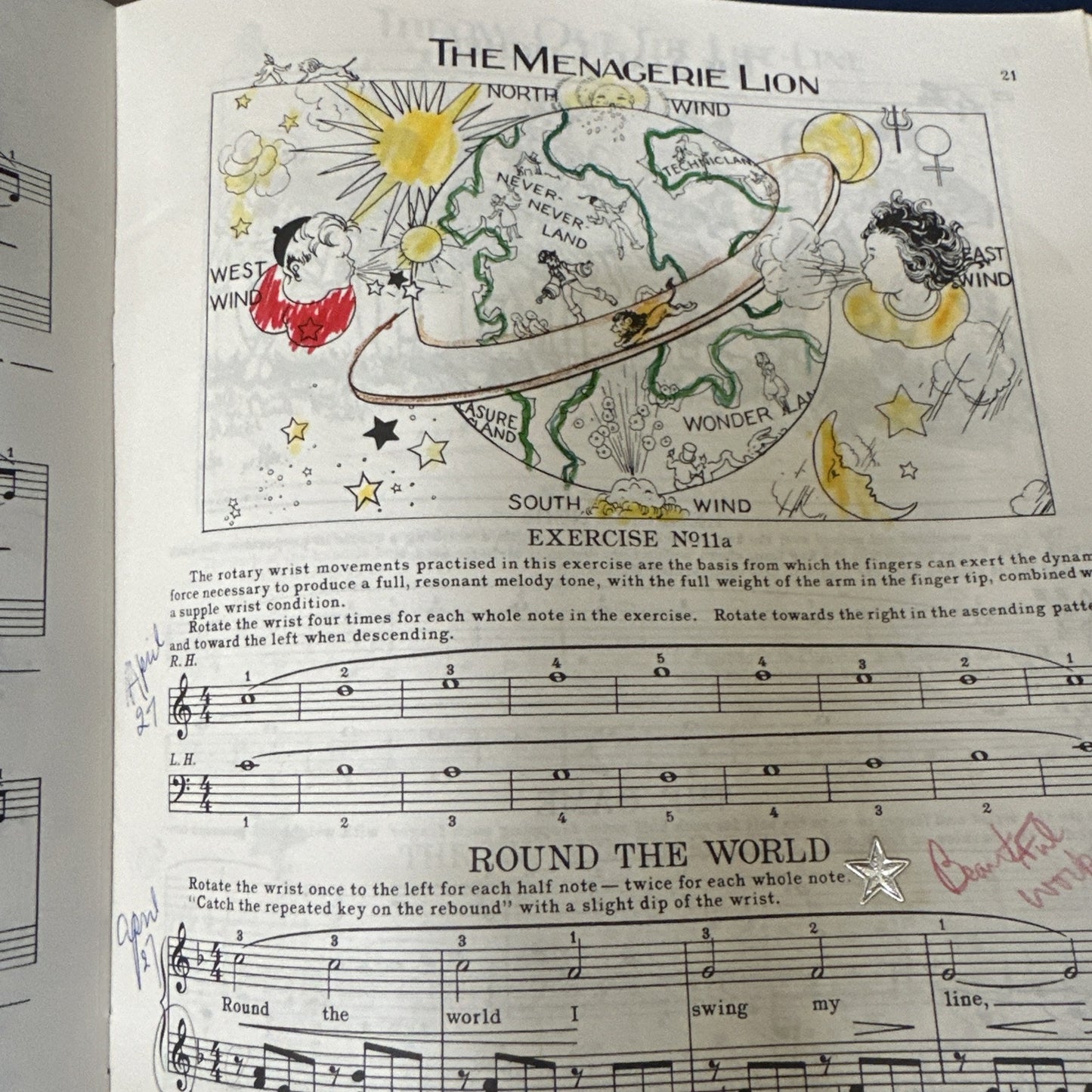 Technic Tales Book 2 for the Child at the Piano Lessons by Louise Robyn Lot of 2