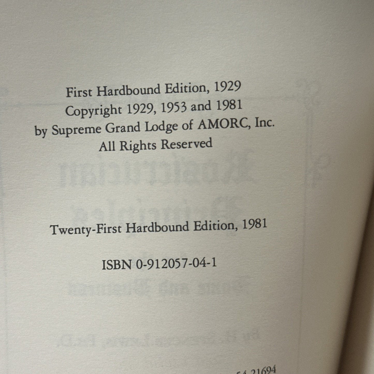 Rosicrucian Principles for the Home and Business by H. Spencer Lewis