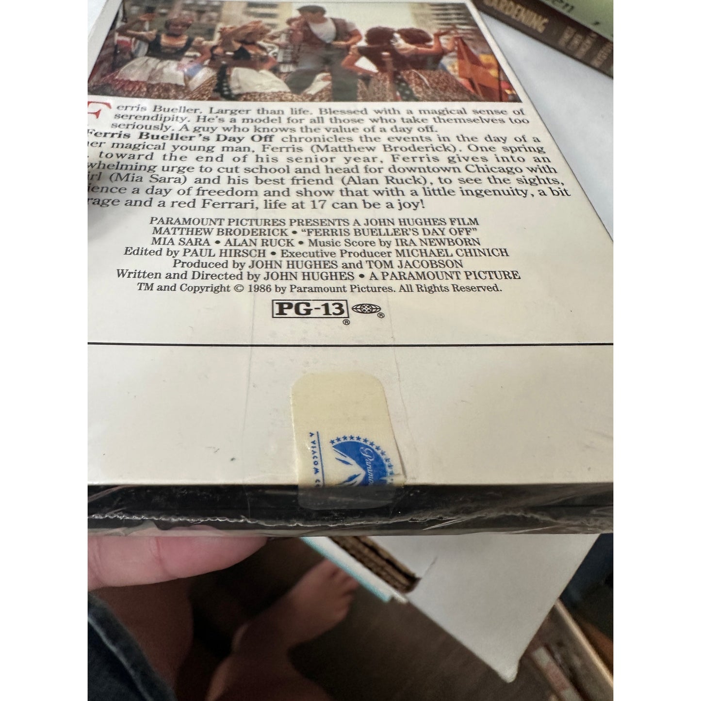 New Sealed VHS Ferris Buellers Day Off Paramount Watermark seal 1986 John Hughes