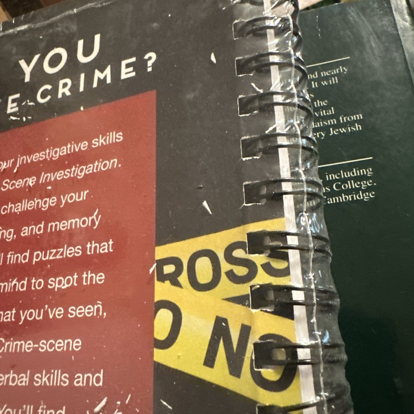 Puzzle Book - Brain Games - CSI Crime Scene Investigations NEW