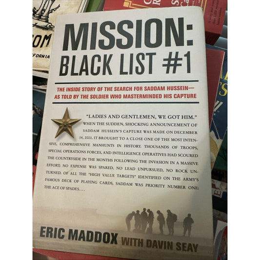 Mission Blacklist #1 by Eric Maddox **SIGNED! 1st/1st. HC/DJ 2008